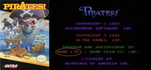 Sid Meier's Pirates NES credits