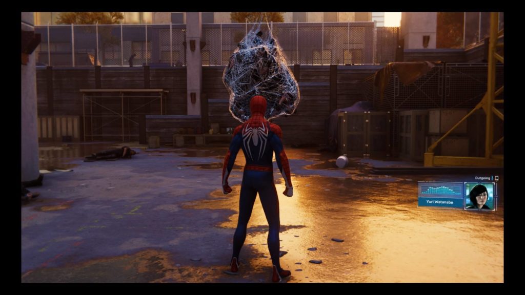 Flaques d'eau Spider-Man PS4