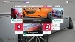 Forza Horizon 4 Xbox One menu