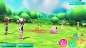 Pokémon let's go Pikachu affrontements Switch