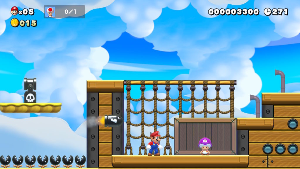 Super Mario Maker 2 forteresse volante