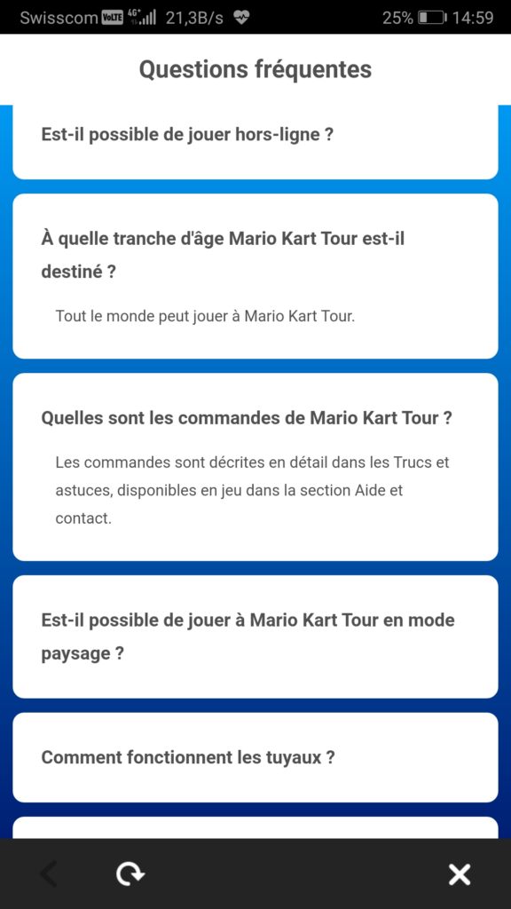 Mario Kart Tour Mobile règlement