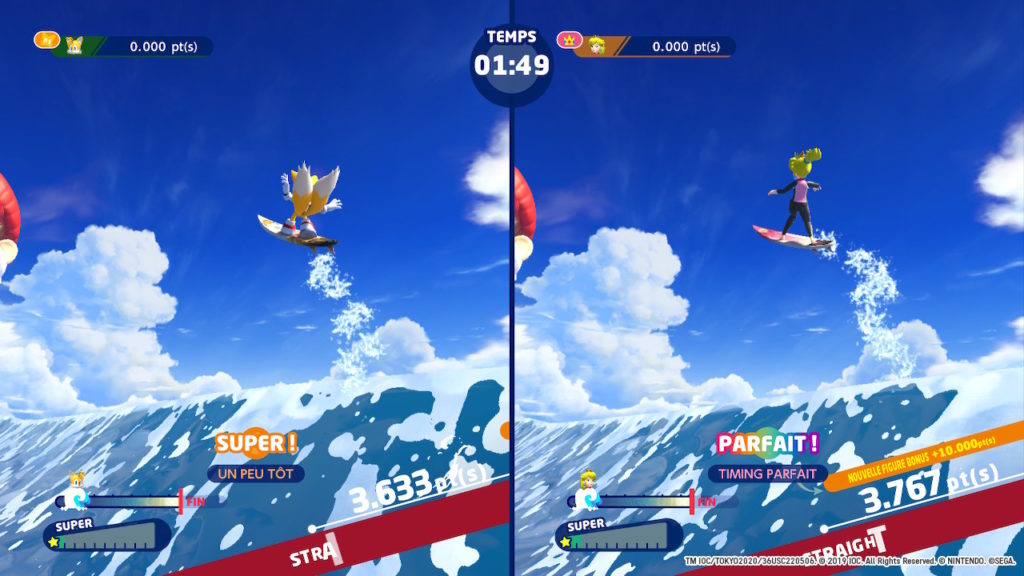 Mario & Sonic aux jeux olympiques 2020 surf