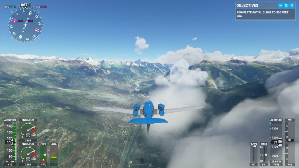 Flight simulator 2020 vallée du rhône