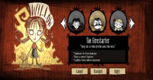 Don't Starve elle a des faux airs de Mercredi Adams