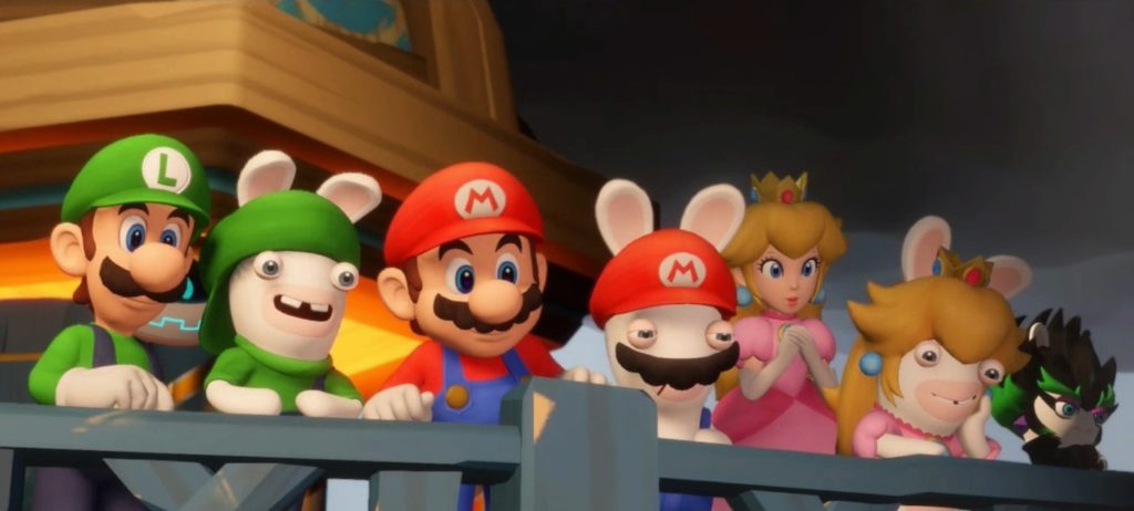 Mario + The Lapins Crétins Sparks of Hope famille