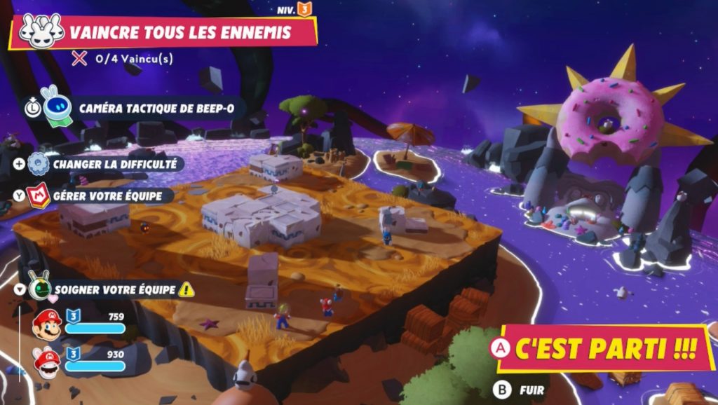 Mario + The Lapins Crétins Sparks of Hope map