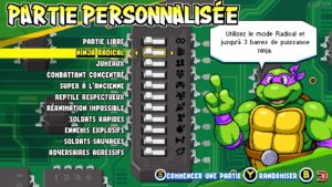 TMNT Shredder's Revenge menu