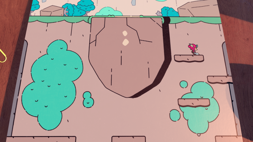 The Plucky Squire gameplay plateforme