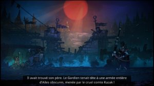 Notez la beauté de la lune pourpre !