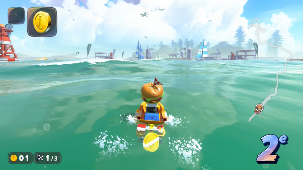 Mario Kart World Switch 2 sur l'eau