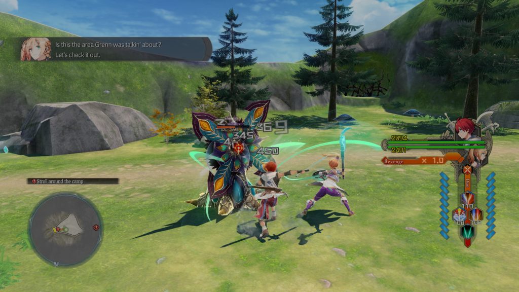 Ys X: Proud Nordics combats