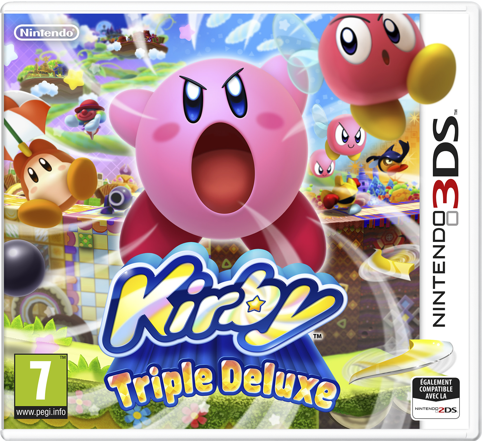 Kirby Triple Deluxe 3DS cover