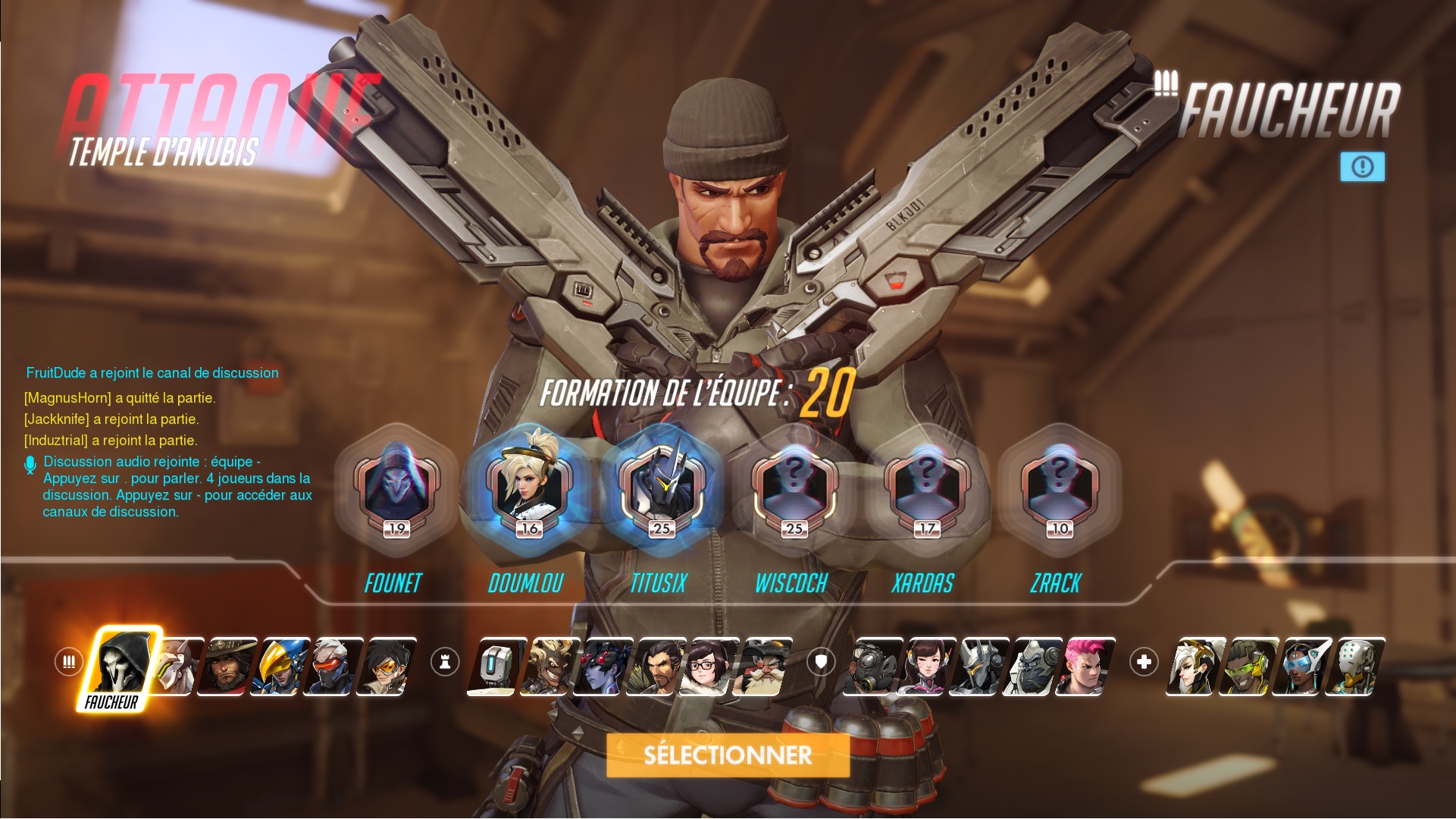 Overwatch Séléction héros