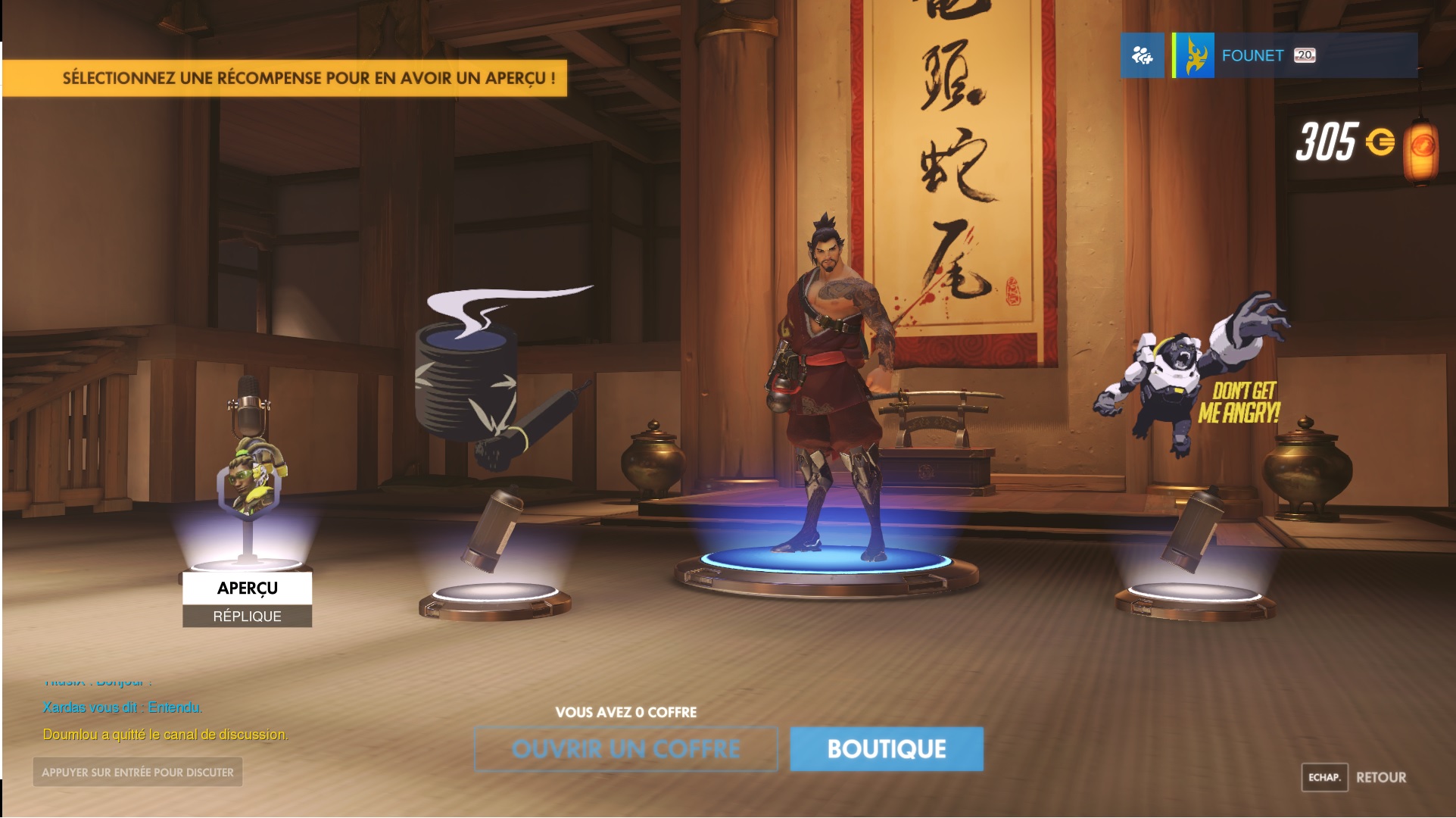 Overwatch PC récompenses