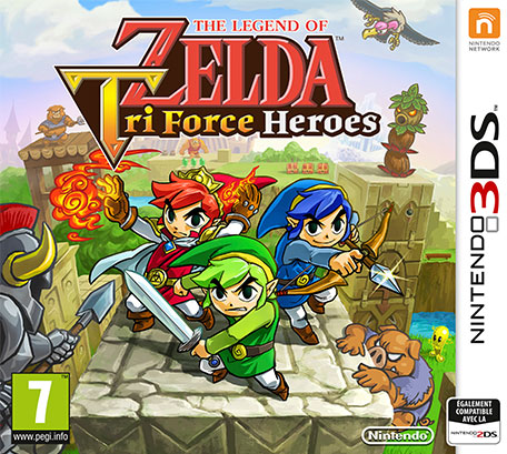 Zelda triforce heroes Couverture 3DS