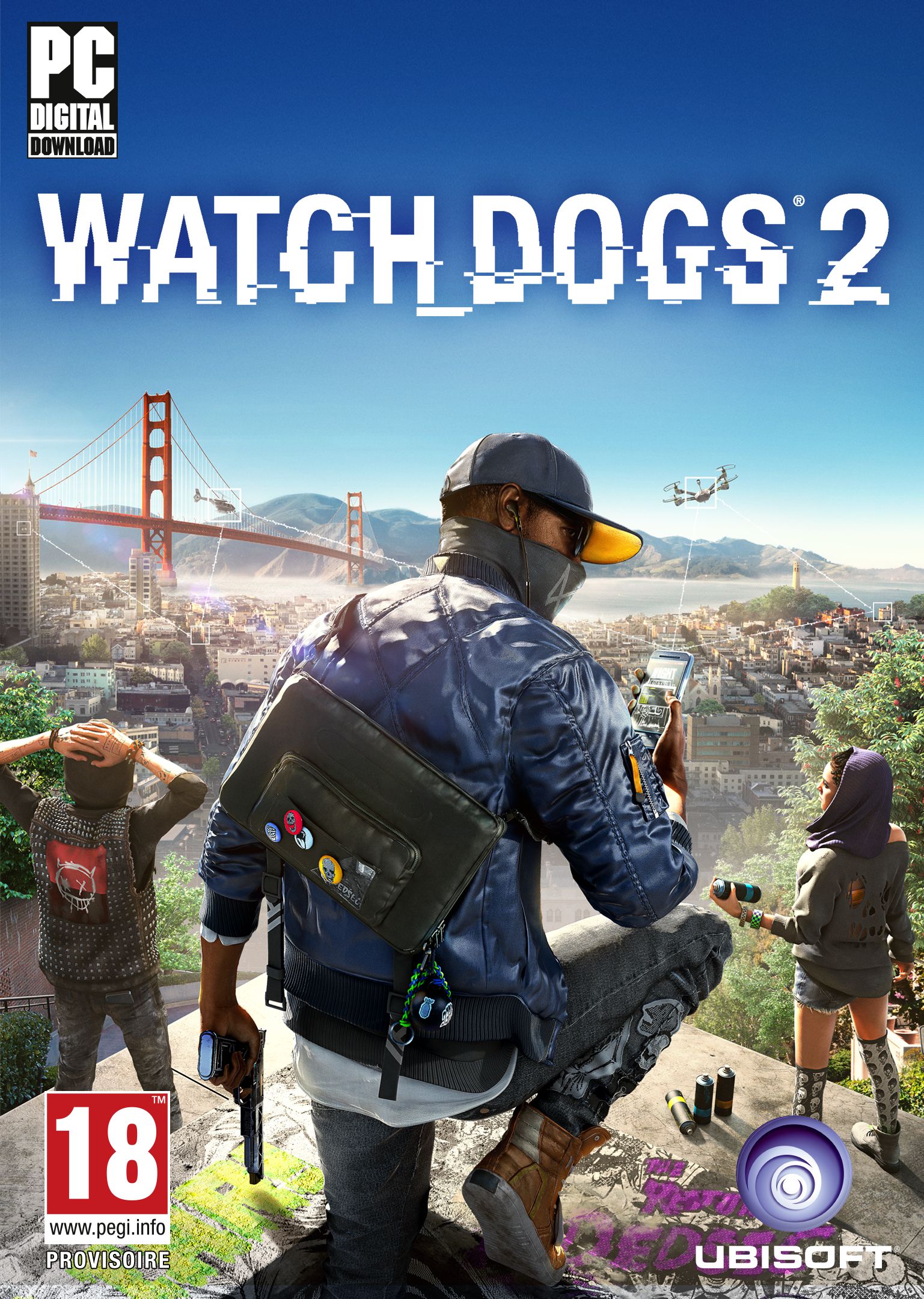 Watch Dogs 2 PC jaquette-avant