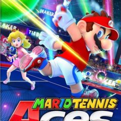 Il tient son manche à deux mains [Mario Tennis Aces, Switch]