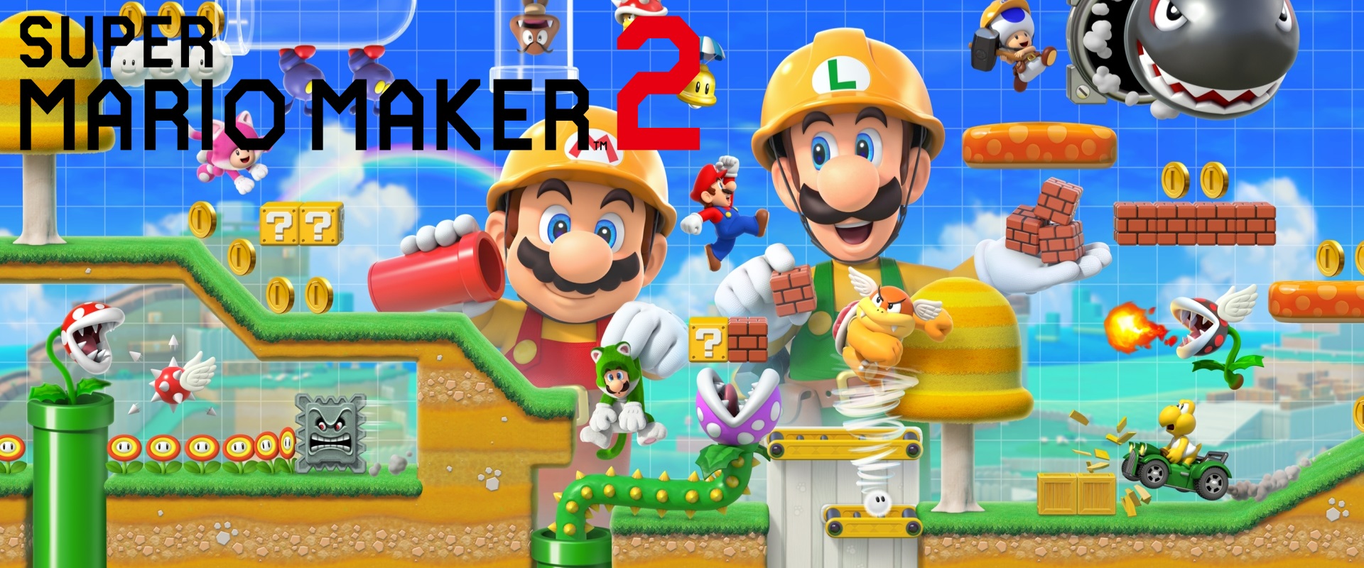 Mario maker 2 en-tête