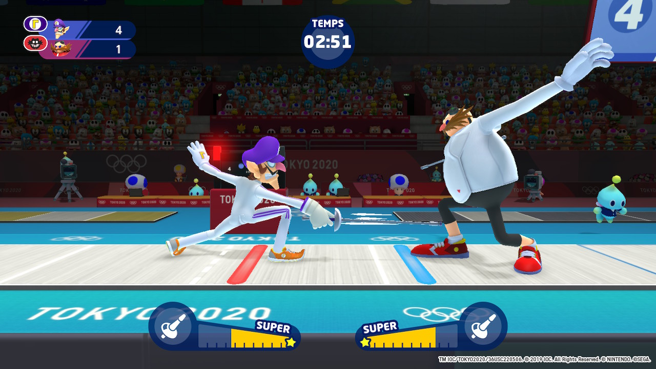 Mario & Sonic aux jeux olympiques 2020 escrime