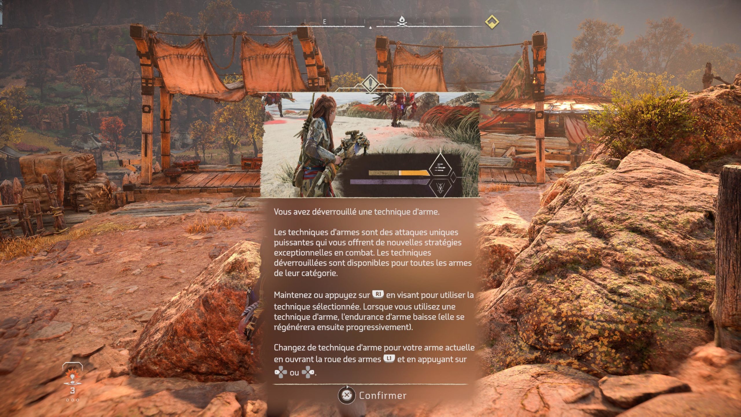 Horizon Forbidden West technique d'armes